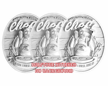 BARBEQUE SIGN 3d illusion & laser-ready files 3DWave.us